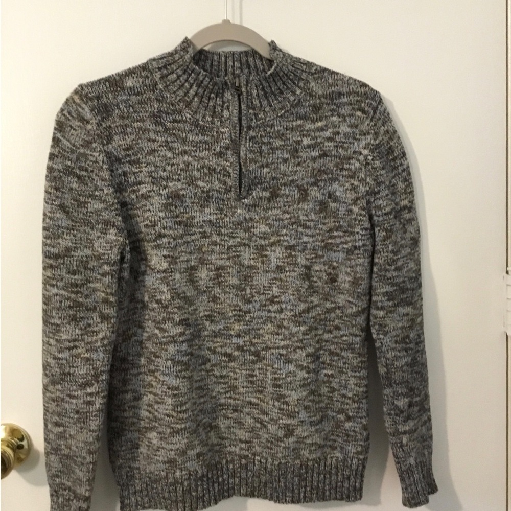 Women’s Croft & Barrow Gray Zip Up Sweater Size Small